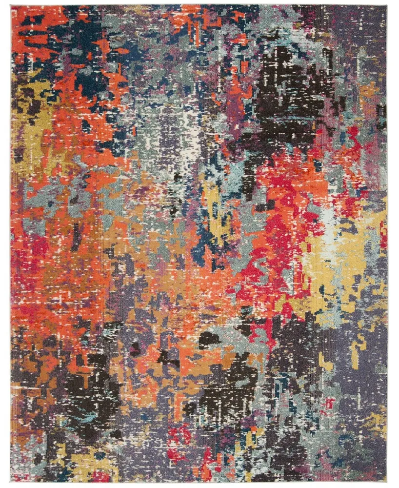 Safavieh Monaco MNC266 Blue and Orange 8' x 10' Area Rug