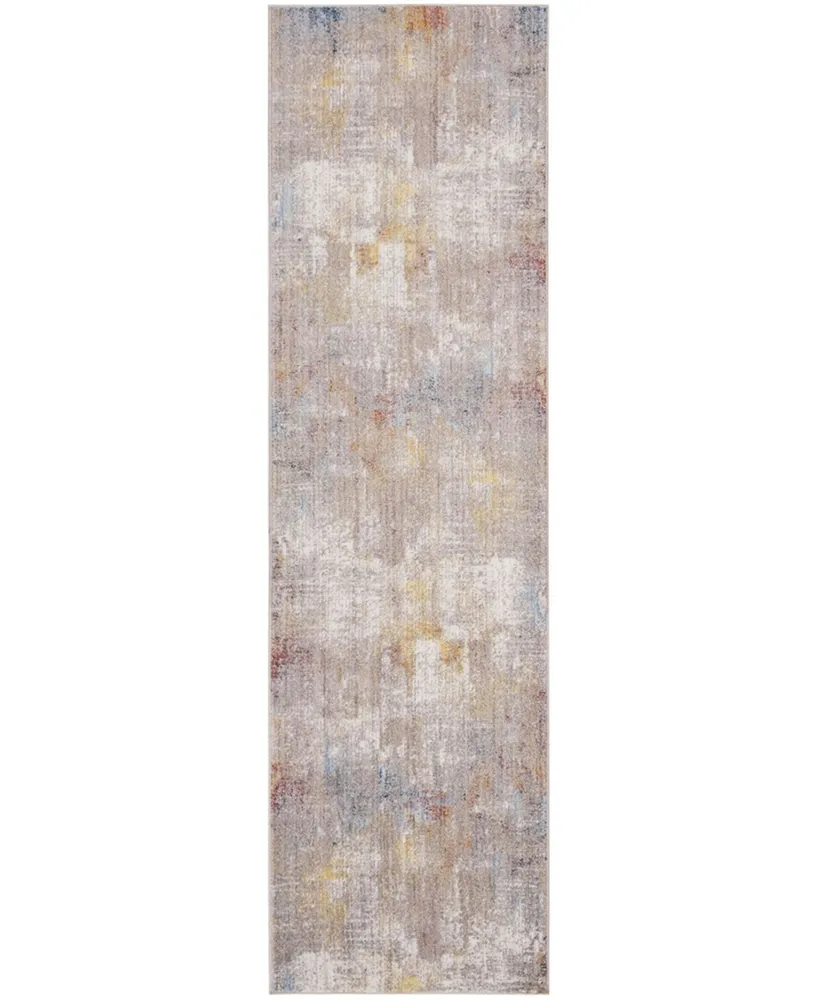 Safavieh Monray Grey and Gold 2'3" x 8' Runner Area Rug