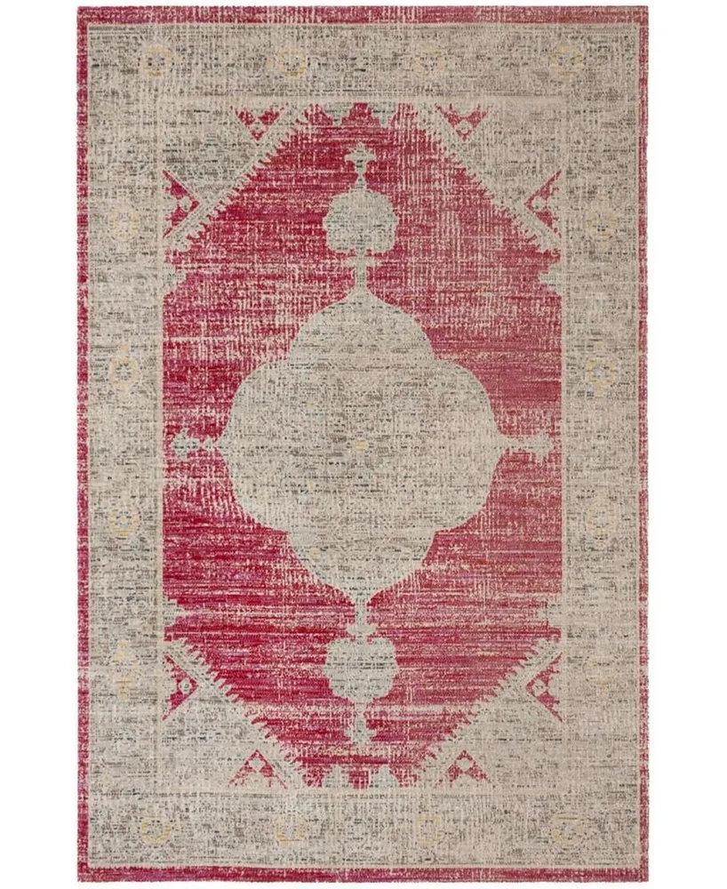 Safavieh Montage MTG373 Rose and Gray 5'1" x 7'6" Outdoor Area Rug