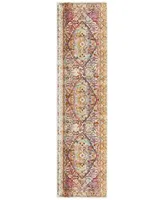 Safavieh Baldwin BDN189 Ivory and Fuchsia 2'2" x 8' Runner Area Rug