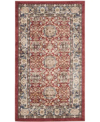 Safavieh Bijar BIJ632 Red and Royal 3' x 5' Area Rug