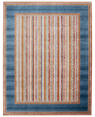 Safavieh Bokhara BOK136 Blue and Orange 8' x 10' Sisal Weave Area Rug