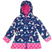 Stephen Joseph Big Girl Rainbow Print Raincoat