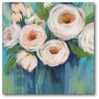 Courtside Market Flower Power Gallery-Wrapped Canvas Wall Art - 16" x 16"