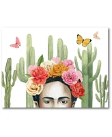 Courtside Market Frida's Flowers Collection Gallery-Wrapped Canvas Wall Art - 18" x 24"