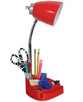 Limelight's Gooseneck Organizer Desk Lamp with iPad Tablet Stand Book Holder and Usb port