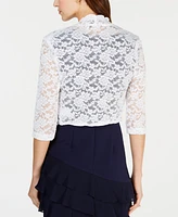 Connected Scalloped Lace Shrug