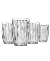 Godinger Carson Modern Vintage Highball Glasses, Set of Four