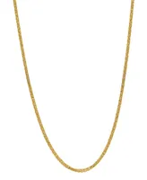 Wheat Link 20" Chain Necklace (1.3mm) in 18k Gold