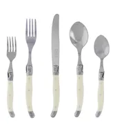 French Home 20-Piece French WoodGrain Flatware Set, Service for 4