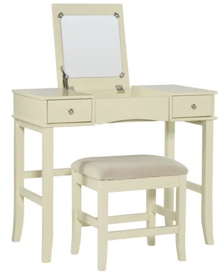 Jackson Vanity Set with Bench and Flip Up Mirror