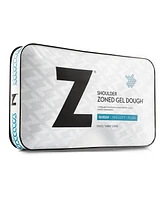 Malouf Z Shoulder Cutout Zoned Gel Dough Memory Foam Pillow, Queen