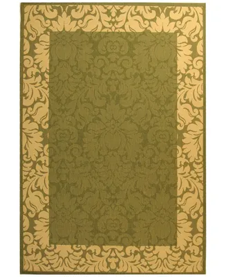 Safavieh Courtyard CY2727 Olive and Natural 6'7" x 6'7" Square Outdoor Area Rug