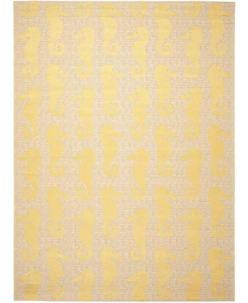 Safavieh Courtyard CY6214 Beige and Yellow 9' x 12' Sisal Weave Outdoor Area Rug