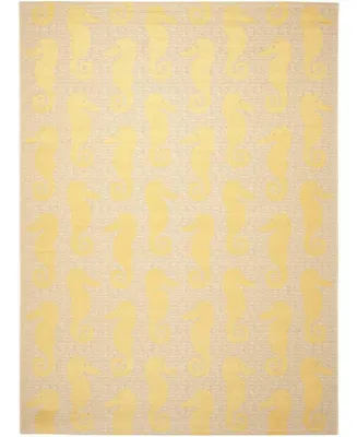 Safavieh Courtyard CY6214 Beige and Yellow 9' x 12' Sisal Weave Outdoor Area Rug