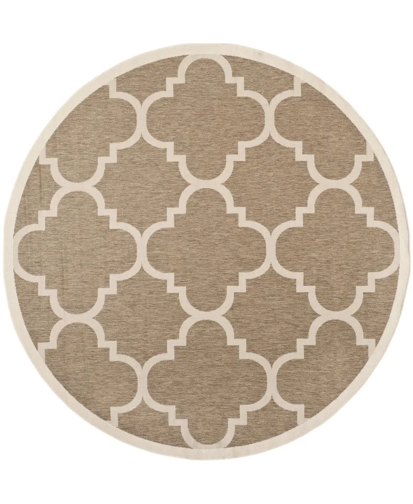 Safavieh Courtyard CY6243 5'3" x 5'3" Sisal Weave Round Outdoor Area Rug