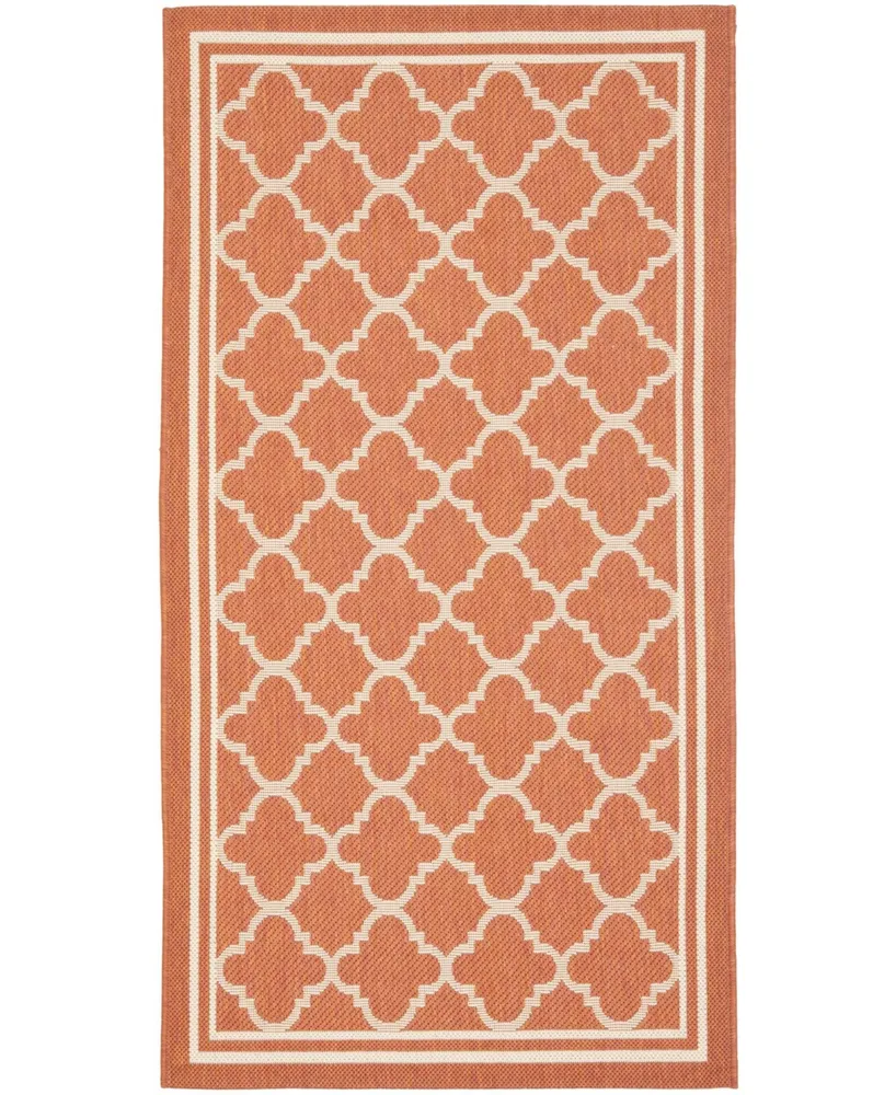 Safavieh Courtyard CY6918 Terracotta and Bone 2' x 3'7" Sisal Weave Outdoor Area Rug