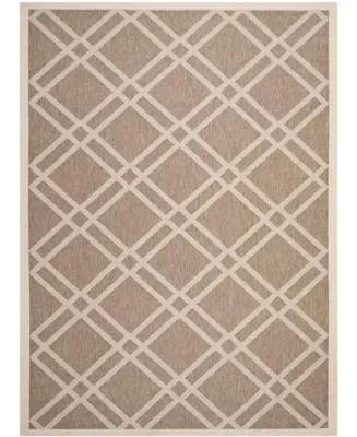 Safavieh Courtyard CY6923 Brown and Bone 9' x 12' Sisal Weave Outdoor Area Rug