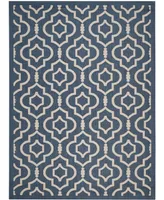 Safavieh Courtyard CY6926 Navy and Beige 9' x 12' Sisal Weave Outdoor Area Rug