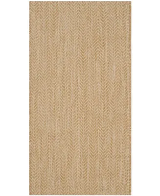 Safavieh Courtyard CY8022 Natural and Cream 2'7" x 5' Sisal Weave Runner Outdoor Area Rug