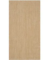 Safavieh Courtyard CY8022 Natural and Cream 2'7" x 5' Sisal Weave Runner Outdoor Area Rug