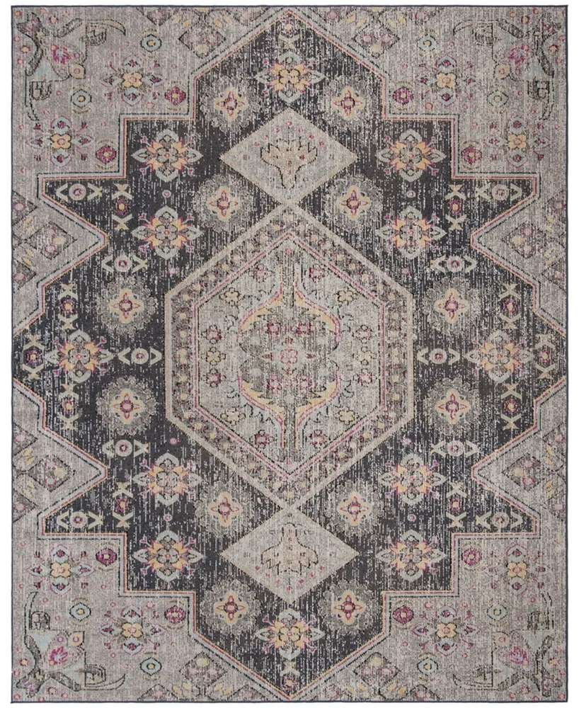 Safavieh Montage MTG365 Black and Multi 9' x 12' Outdoor Area Rug