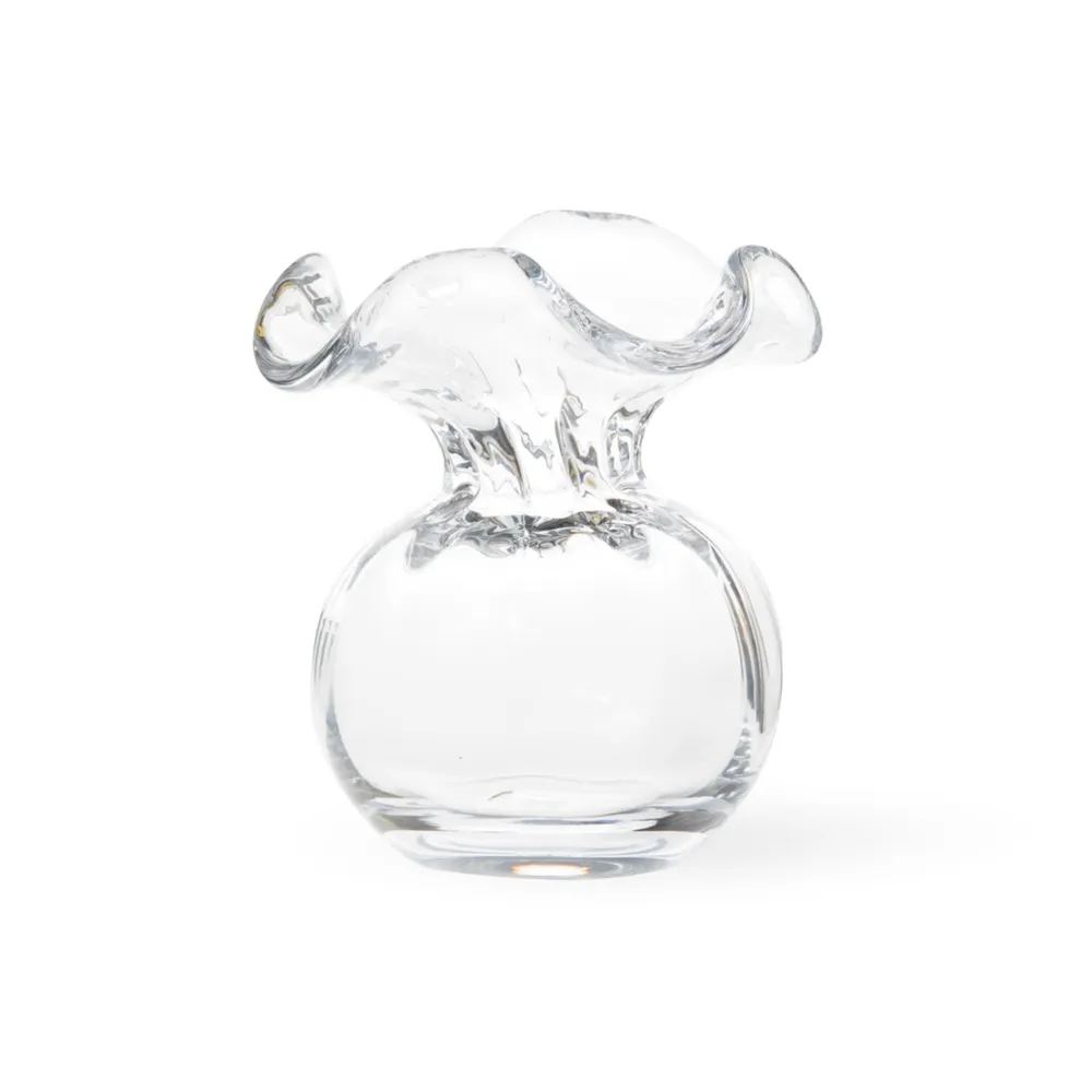 Vietri Hibiscus Glass Bud Vase