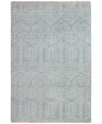 Carah Crh-108 Light Blue 7'6" x 9'6" Area Rug