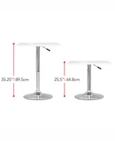 CorLiving Adjustable Height Square Bar Table