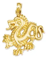 14k Gold Charm, Small Dragon Charm