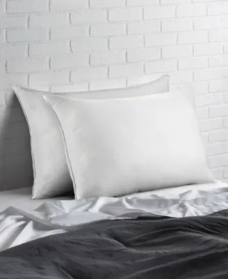 Ella Jayne Superior Cotton Blend Shell Soft Density Stomach Sleeper Down Alternative Pillow Set Of 2