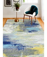 Bashian Medley 5574A Ivory/Grey 3'6" x 5'6" Area Rug