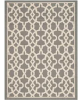 Safavieh Courtyard CY6071 Gray and Beige 5'3" x 7'7" Outdoor Area Rug