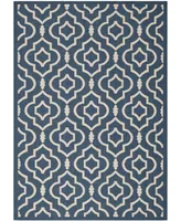 Safavieh Courtyard CY6926 Navy and Beige 6'7" x 9'6" Sisal Weave Outdoor Area Rug