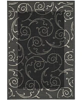 Safavieh Courtyard CY2665 Black and Sand 2'3" x 6'7" Runner Outdoor Area Rug