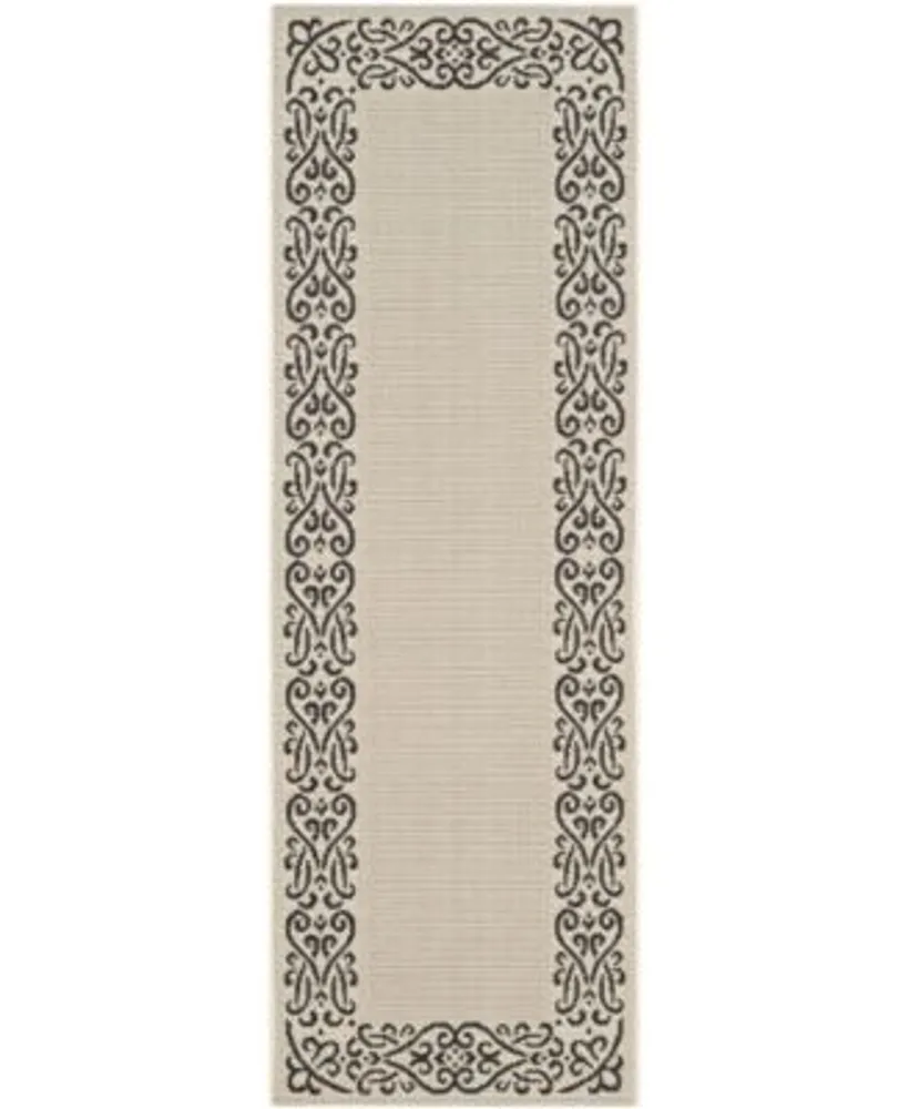 Safavieh Courtyard Cy1588 Sand Black Area Rug Collection