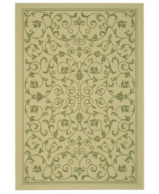 Safavieh Courtyard CY2098 Natural and Olive 2'3" x 10' Runner Outdoor Area Rug