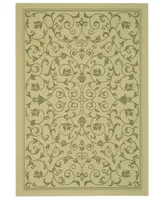 Safavieh Courtyard CY2098 Natural and Olive 2'3" x 10' Runner Outdoor Area Rug