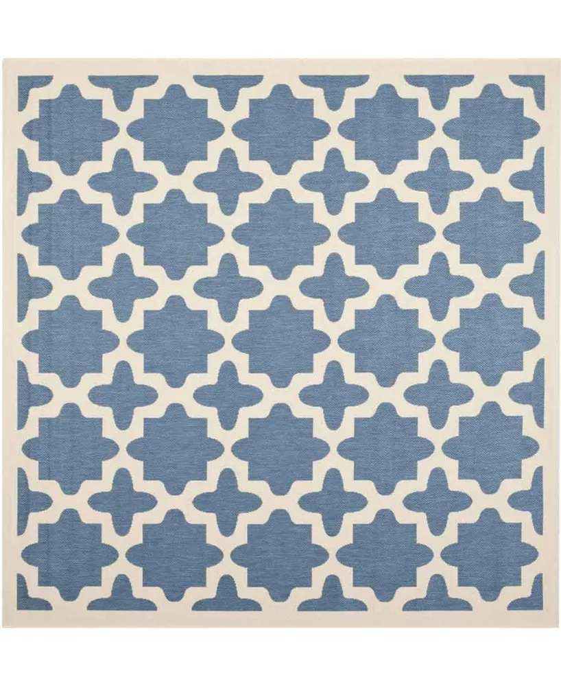 Safavieh Courtyard CY6913 and Beige 5'3" x 5'3" Sisal Weave Square Outdoor Area Rug