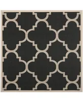 Safavieh Courtyard CY6243 and Beige 4' x 4' Sisal Weave Square Outdoor Area Rug