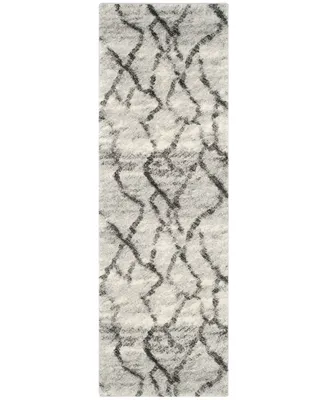 Safavieh Retro RET2144 Light Grey and Black 2'3" x 9' Runner Area Rug