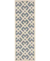 Safavieh Courtyard CY6915 and Bone 2'3" x 12' Runner Outdoor Area Rug