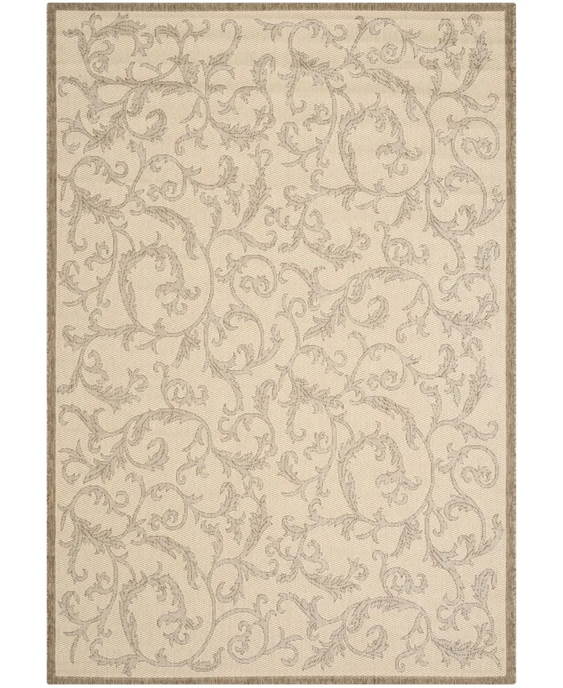 Safavieh Courtyard CY2653 Natural and Brown 4' x 5'7" Outdoor Area Rug