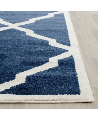 Safavieh Amherst AMT421 Navy and Beige 6' x 9' Area Rug