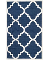 Safavieh Amherst AMT423 Navy and Beige 3' x 5' Area Rug