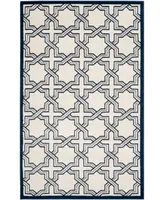 Safavieh Amherst AMT413 Ivory and Navy 6' x 9' Area Rug