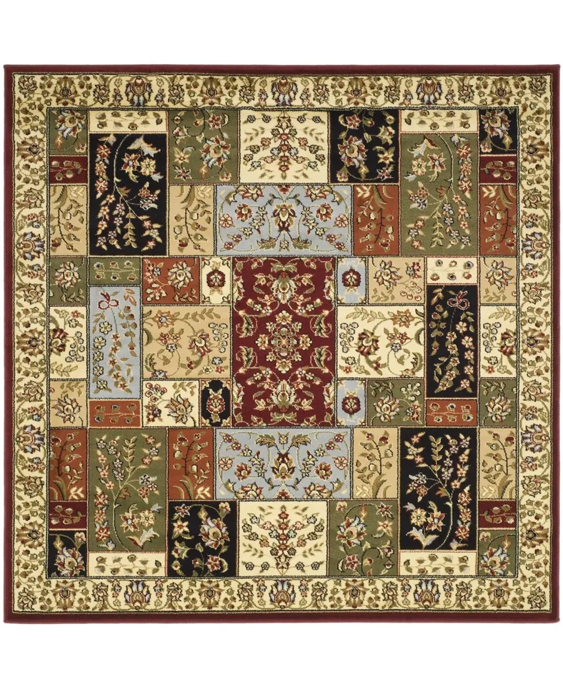 Safavieh Lyndhurst LNH318 Multi and Ivory 10' x 10' Square Area Rug