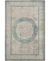 Safavieh Sofia SOF365 Light Gray and Blue 5'1" x 7'7" Area Rug