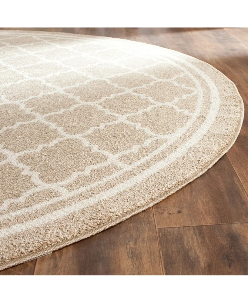 Safavieh Amherst AMT422 Wheat and Beige 9' x 9' Round Area Rug