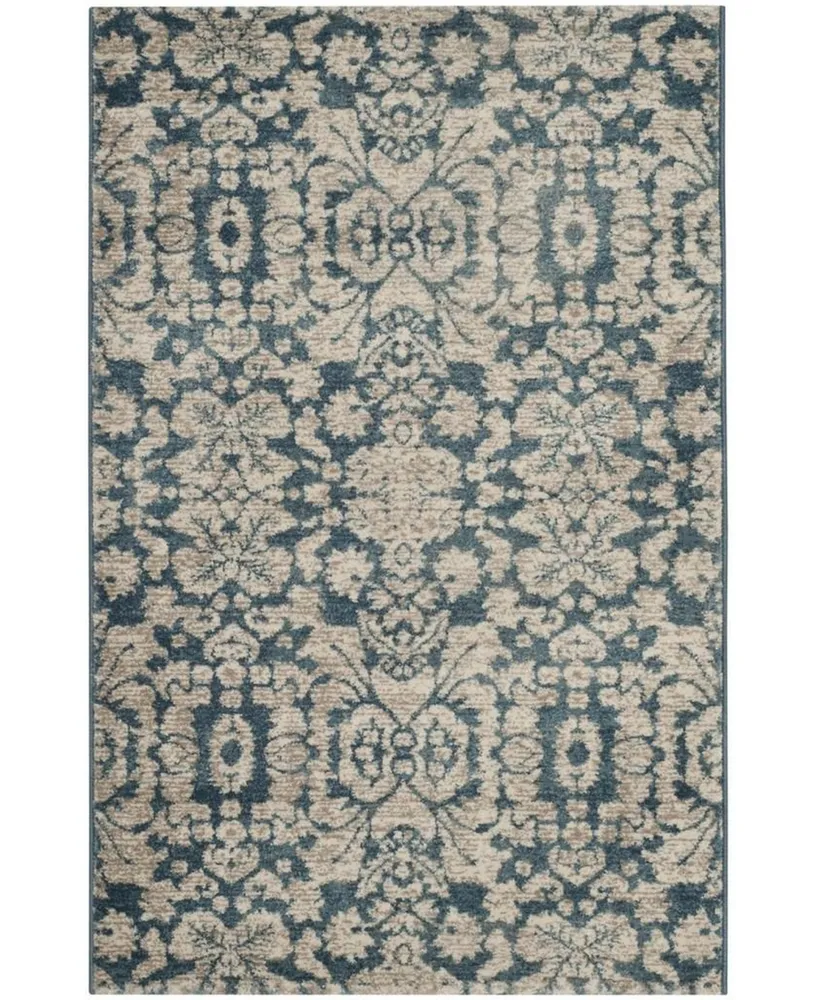 Safavieh Sofia SOF381 Blue and Beige 3' x 5' Area Rug